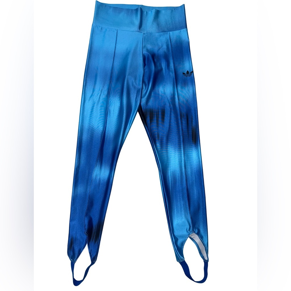 NEW ! Adidas Vibrant Blue and Black Tights